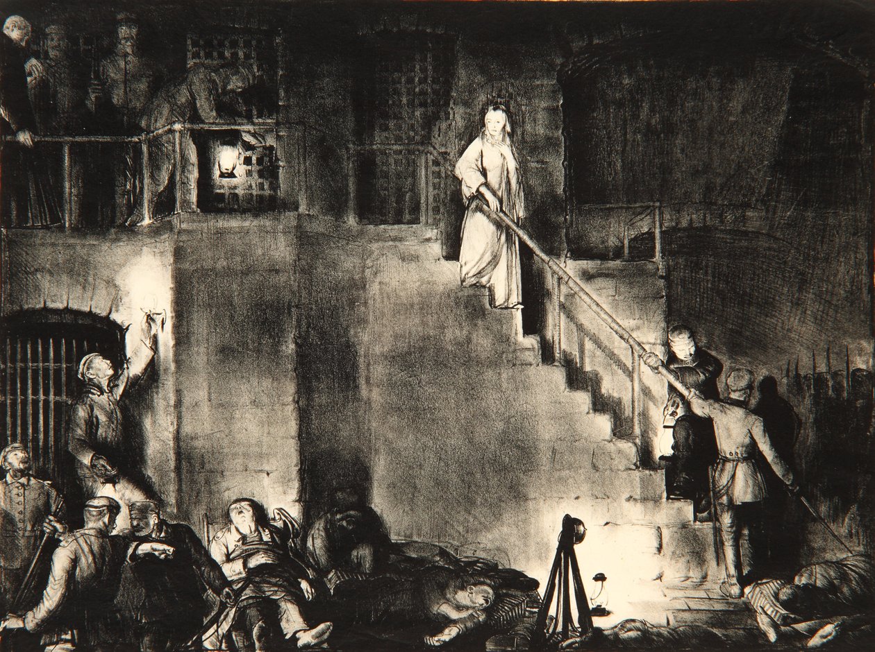 Morderstwo Edith Cavell autorstwa George Wesley Bellows