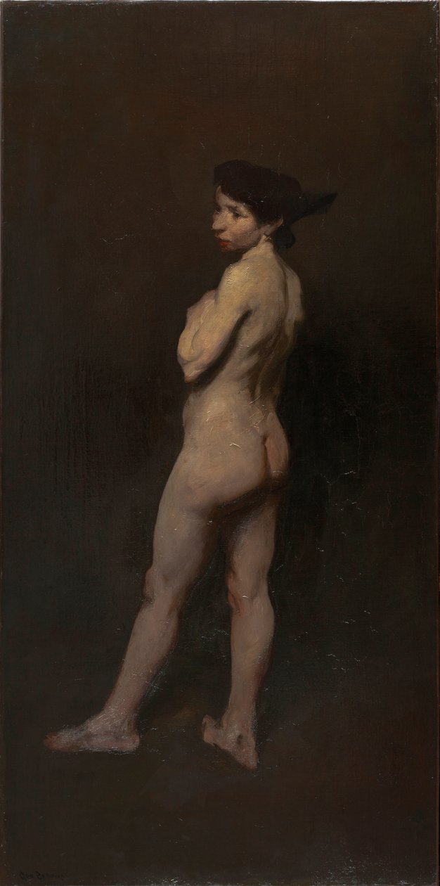 Akt, panna Bentham, Nowy Jork, 1906 autorstwa George Wesley Bellows