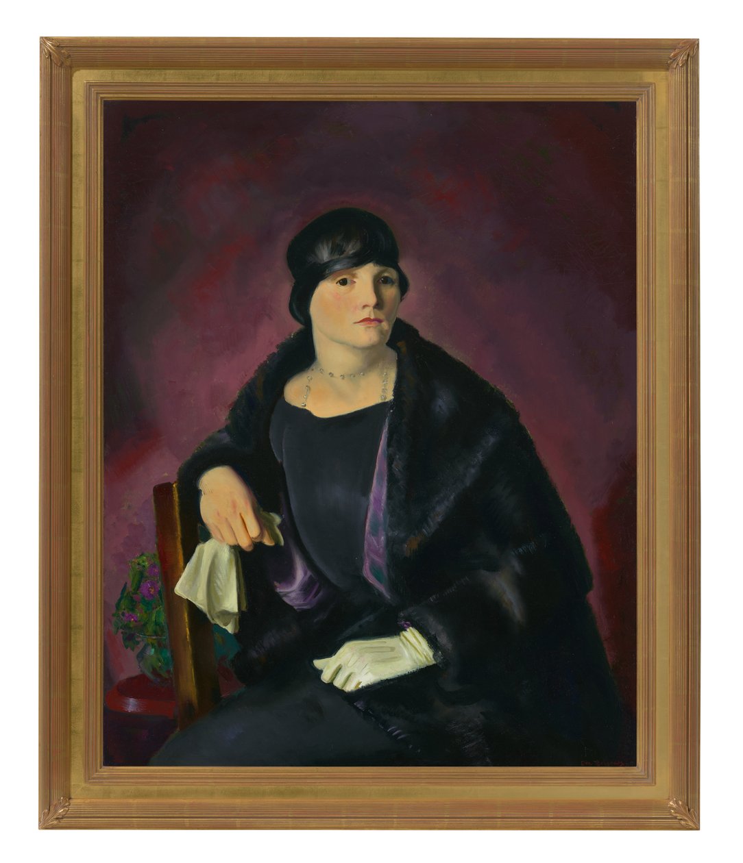 Portret pani Walter Richter (olej na płótnie) autorstwa George Wesley Bellows