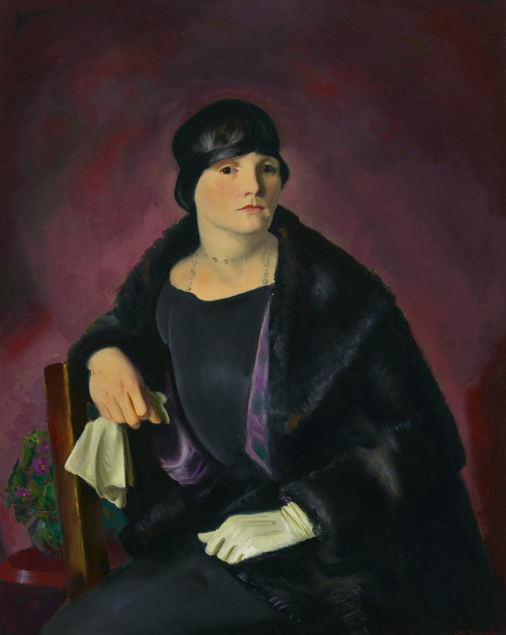 Portret pani Walter Richter (olej na płótnie) autorstwa George Wesley Bellows