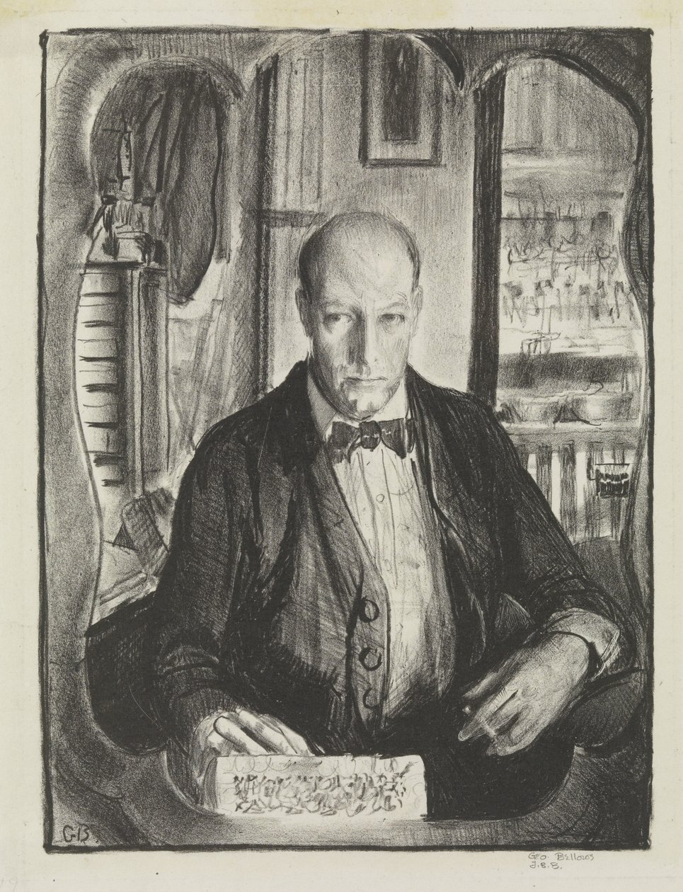Autoportret, 1921 autorstwa George Wesley Bellows