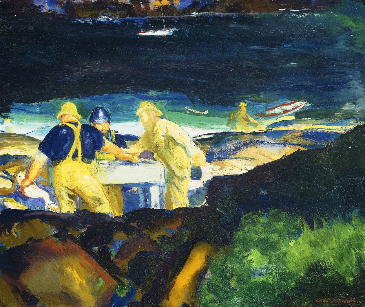 Pielęgnowanie pułapek na homary, wcześnie rano, autorstwa George Wesley Bellows