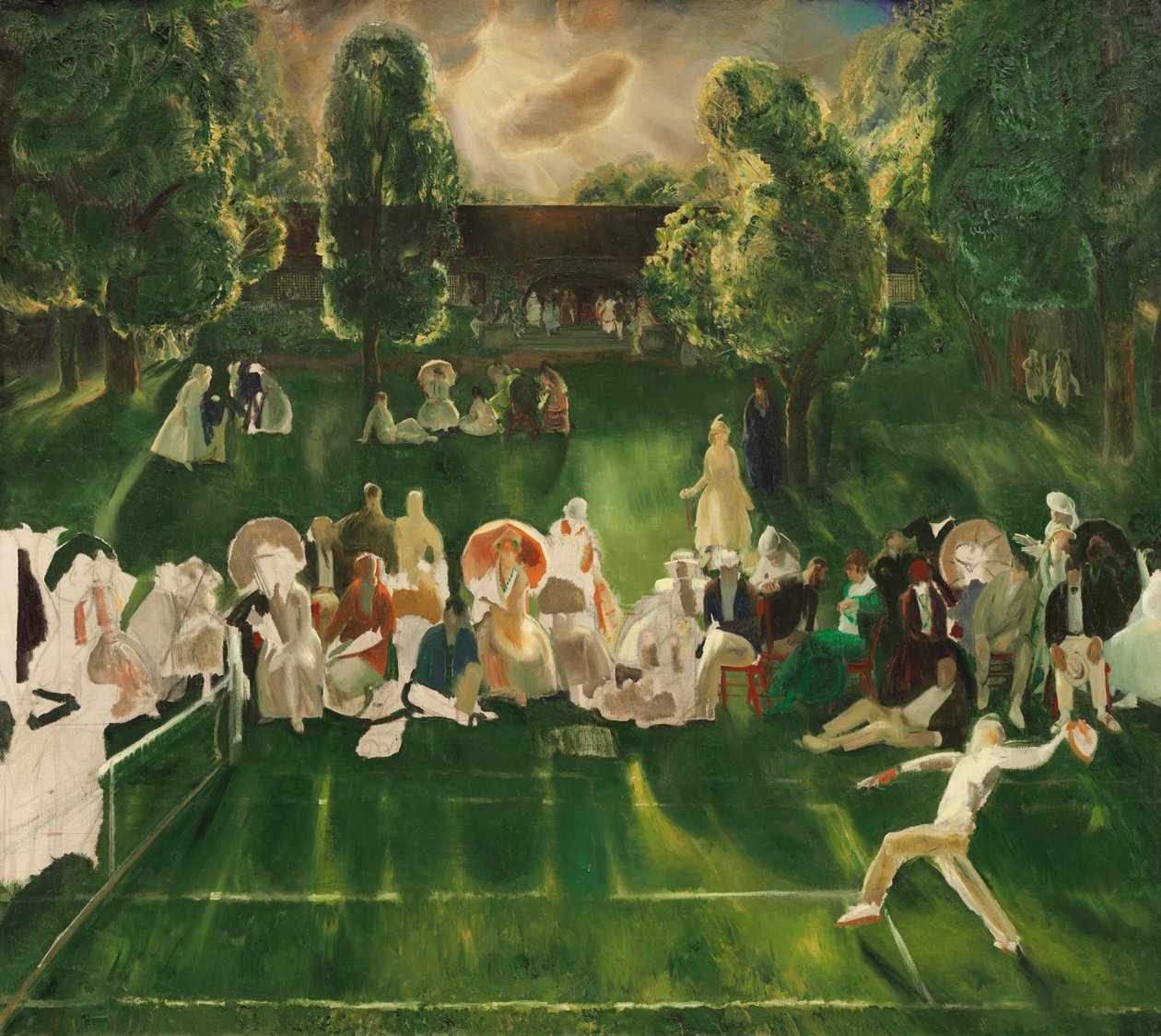 Turniej tenisowy autorstwa George Wesley Bellows