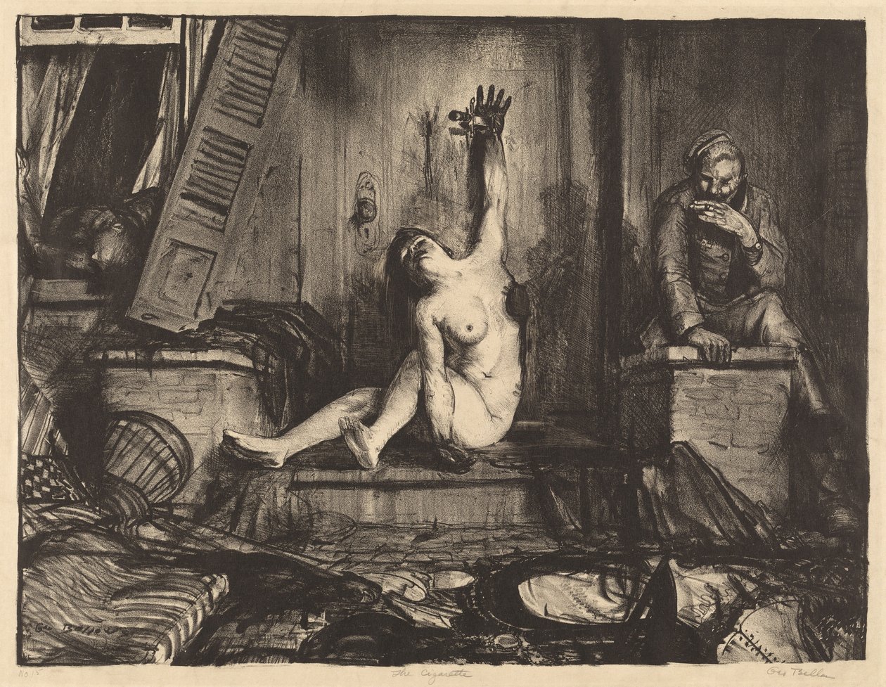 Papieros, 1918. autorstwa George Wesley Bellows