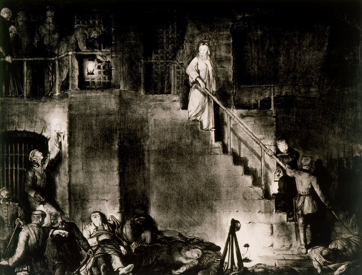 Morderstwo Edith Cavell autorstwa George Wesley Bellows