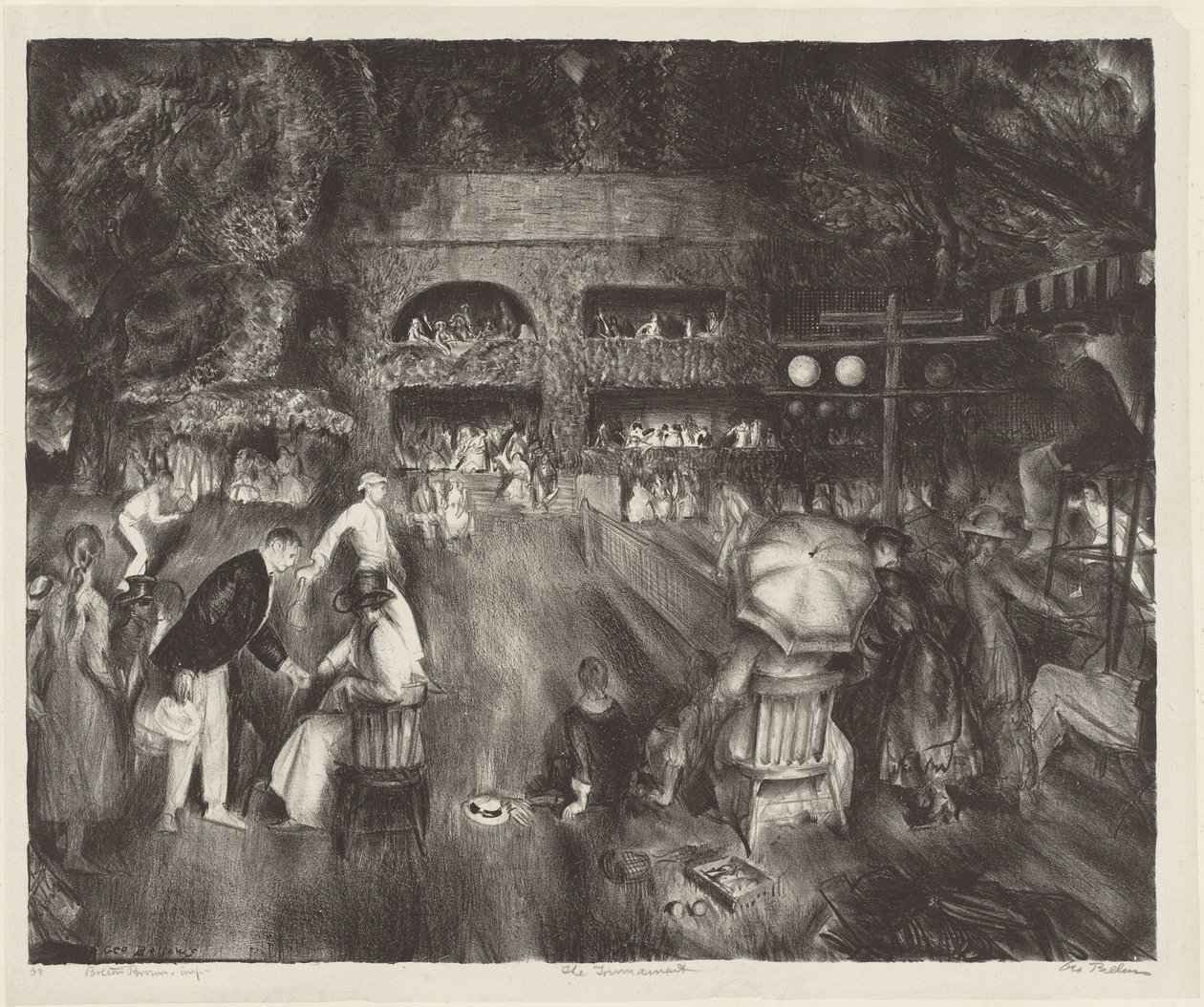 Turniej, 1920. autorstwa George Wesley Bellows