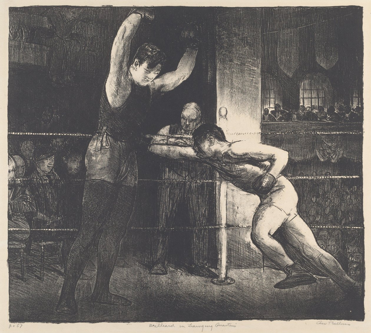 Willard w Kwaterze Treningowej, 1916. autorstwa George Wesley Bellows