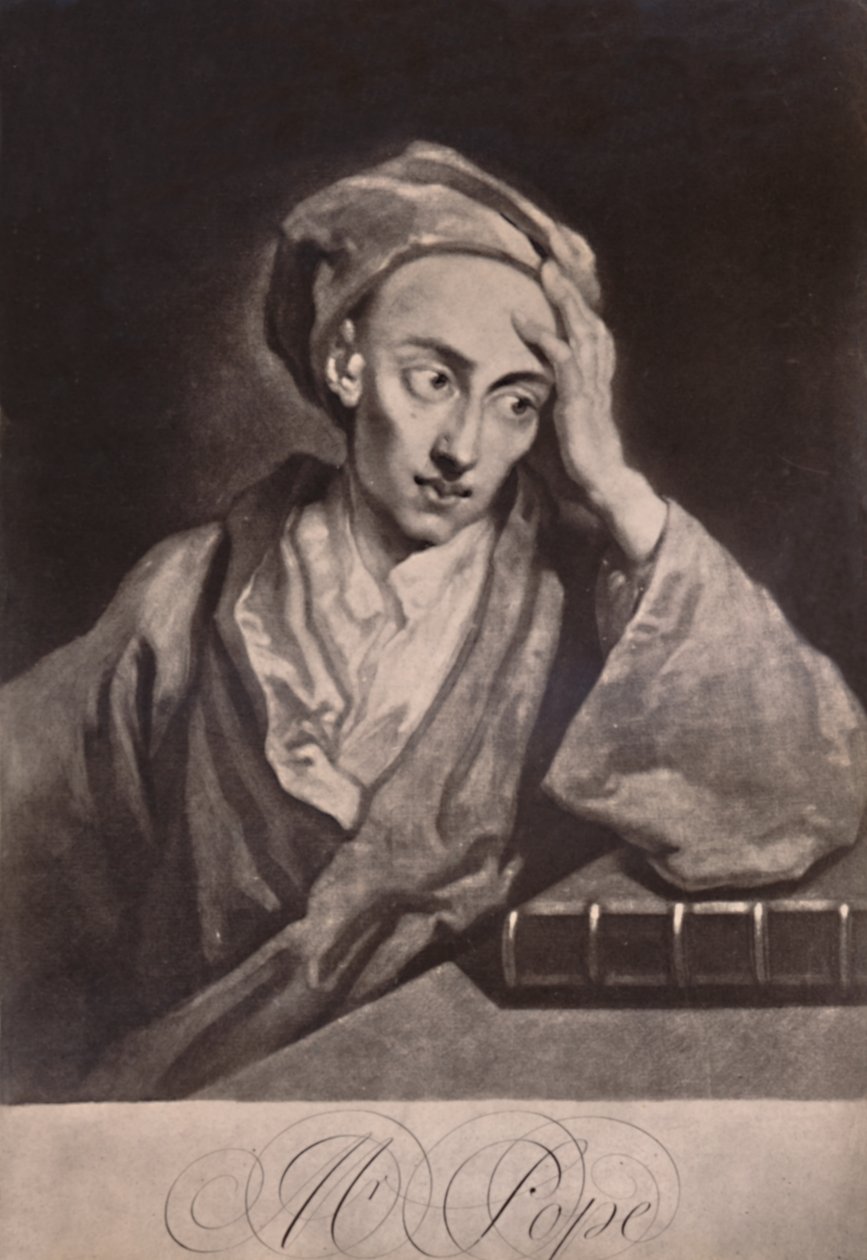 Alexander Pope, angielski poeta i satyryk, c1732 1894 autorstwa George White
