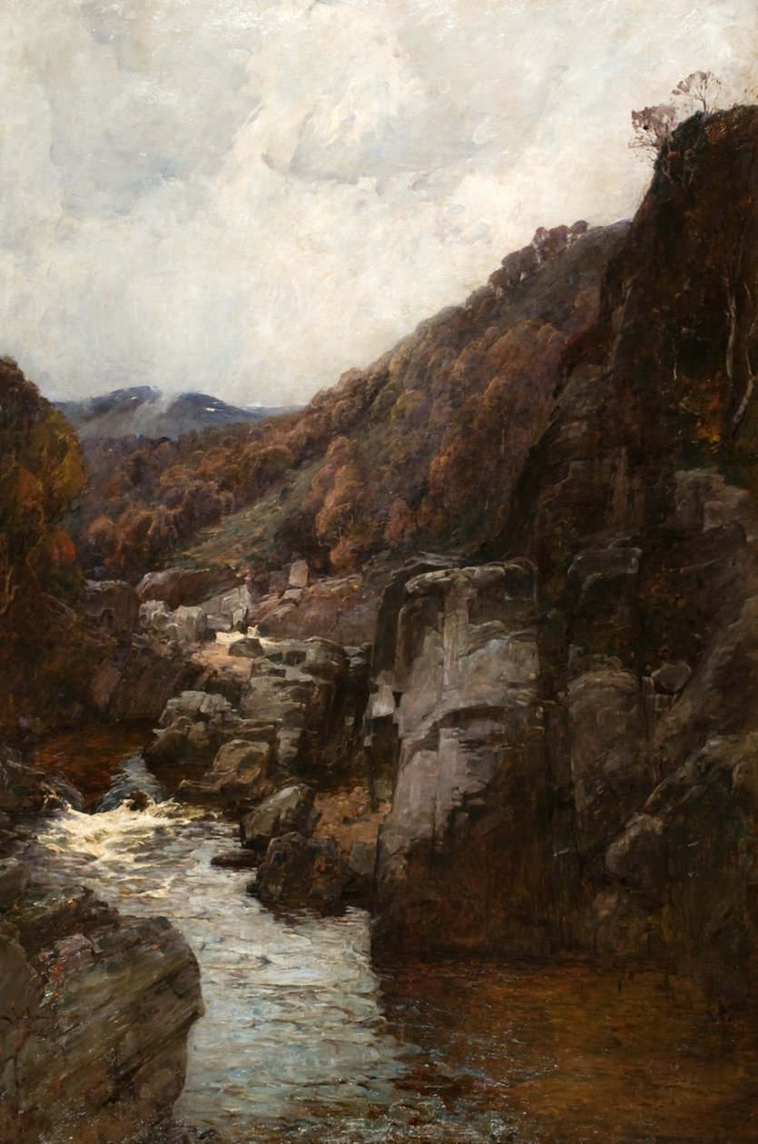 Wodospady Tummel autorstwa George Whitton Johnstone