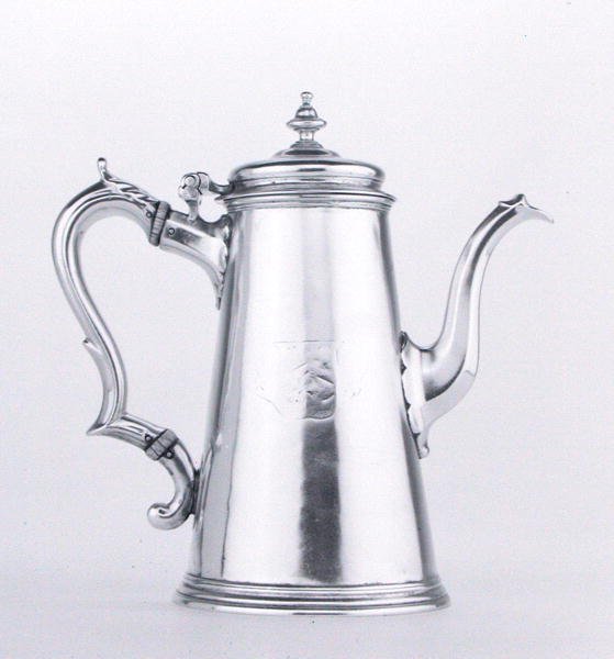 Dzbanek do kawy (srebrny) (patrz 204789) autorstwa George Wickes