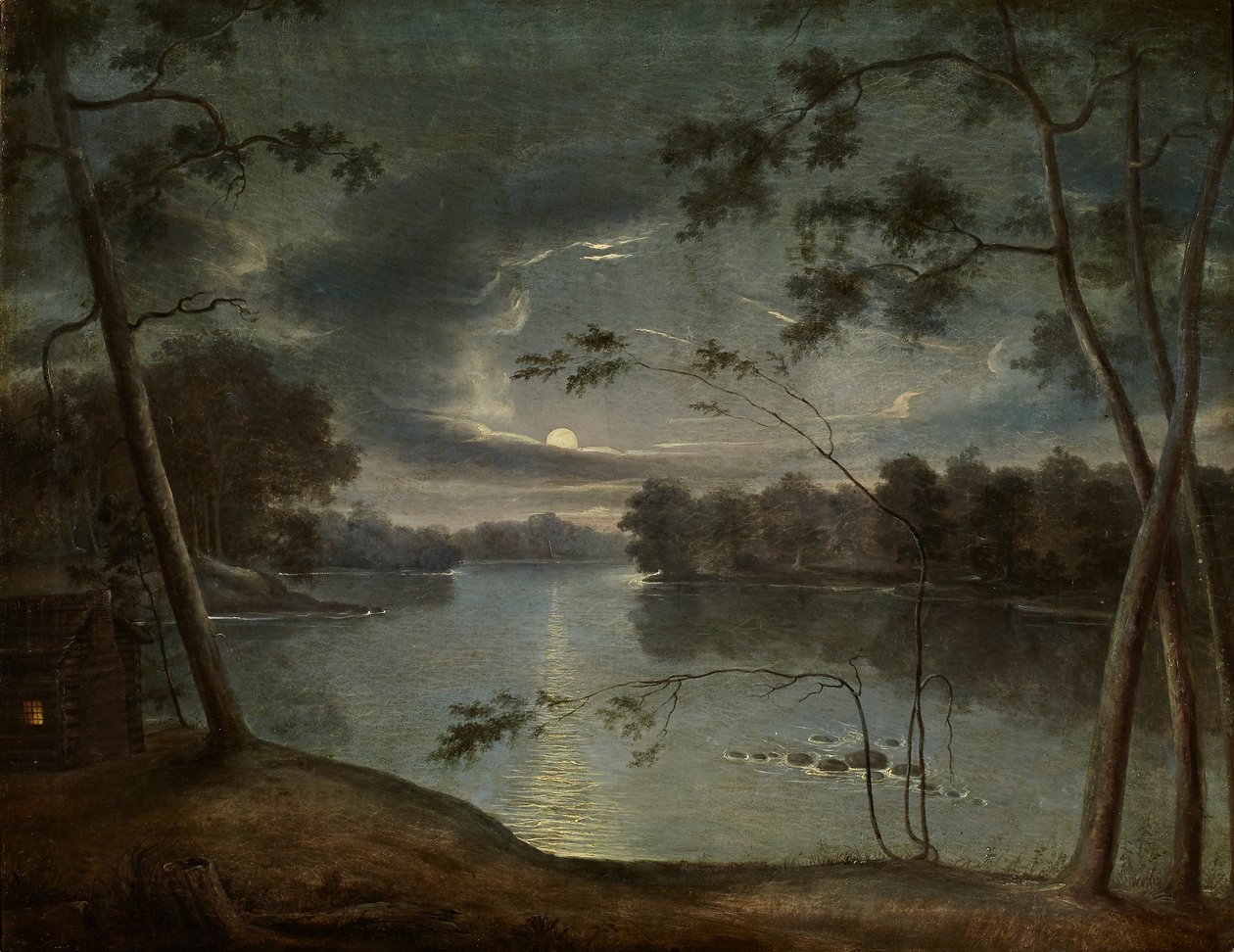 Nocny krajobraz autorstwa George Winter