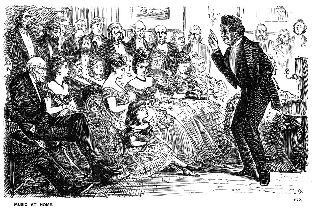 Muzyka w domu, 1872 1891 autorstwa George du Maurier