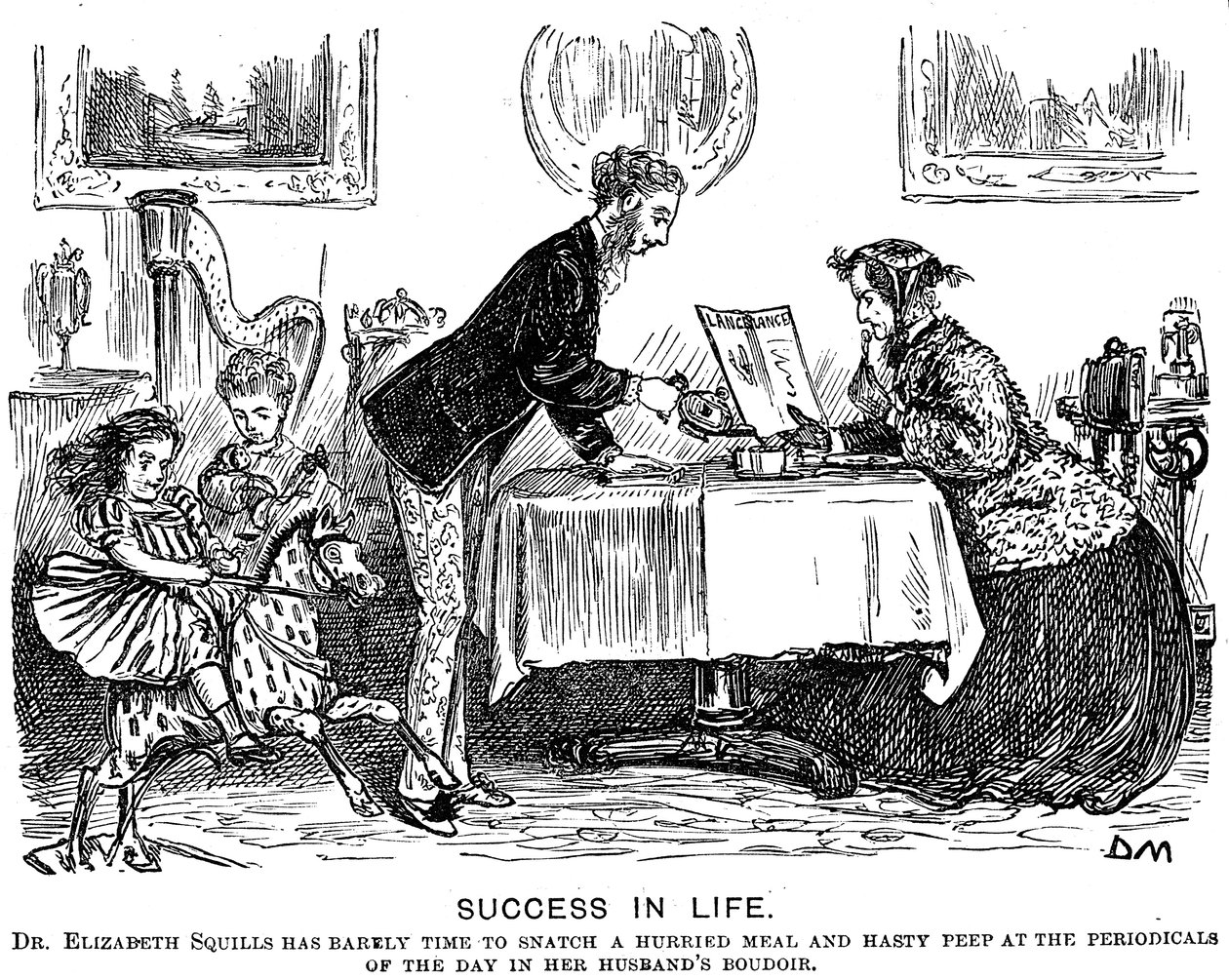 Sukces w życiu, 1867 autorstwa George du Maurier