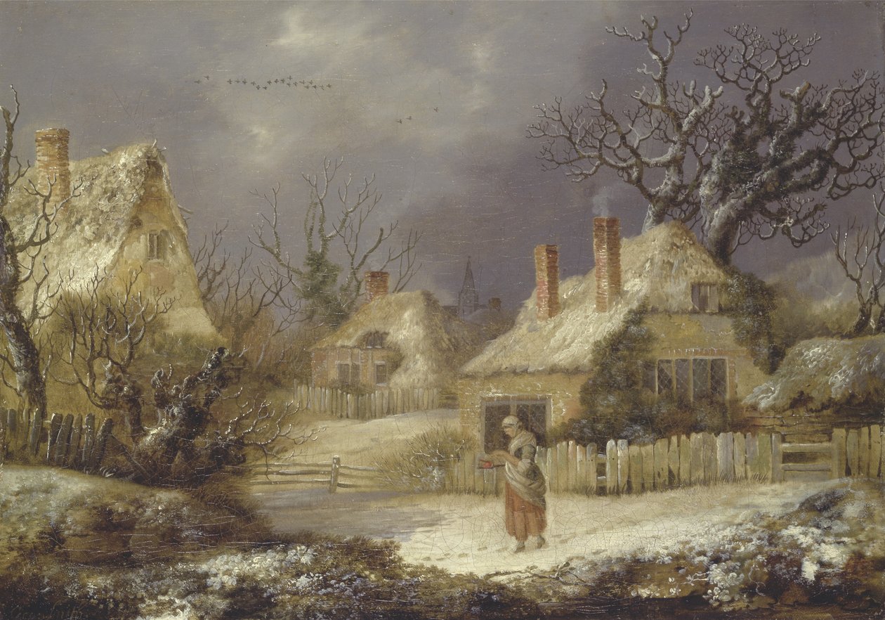 Pejzaż zimowy (olej na płótnie) autorstwa George of Chichester Smith