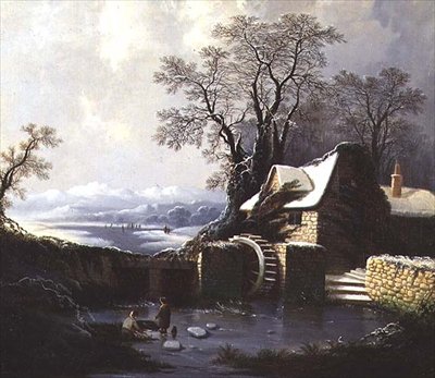 Zimowy krajobraz autorstwa George of Chichester Smith