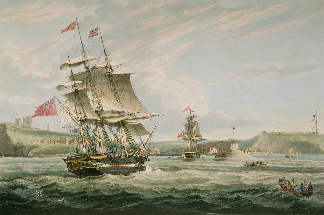 Whitby, opublikowane przez G. Chambers  E. Fisher autorstwa George the Elder Chambers
