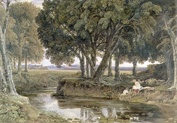 Zakończenie dnia, 1829 autorstwa George the Younger Barret