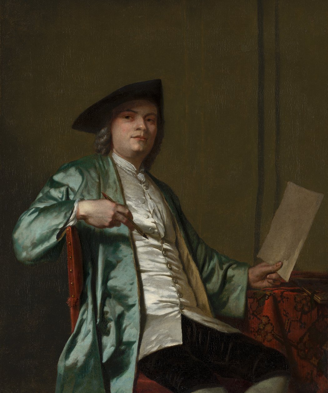 Portret Cornelisa Ploosa van Amstela, c.1758 autorstwa George van der Mijn