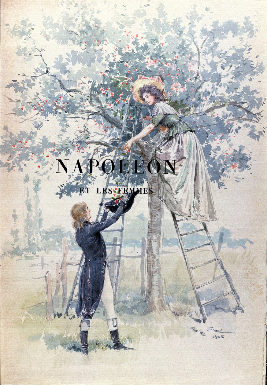 Ilustracja do „Napoleon et les Femmes” autorstwa Louisa Claude Frederica Massona (1847-1923) opublikowana po raz pierwszy w 1894 r. autorstwa Georges Bertin Scott