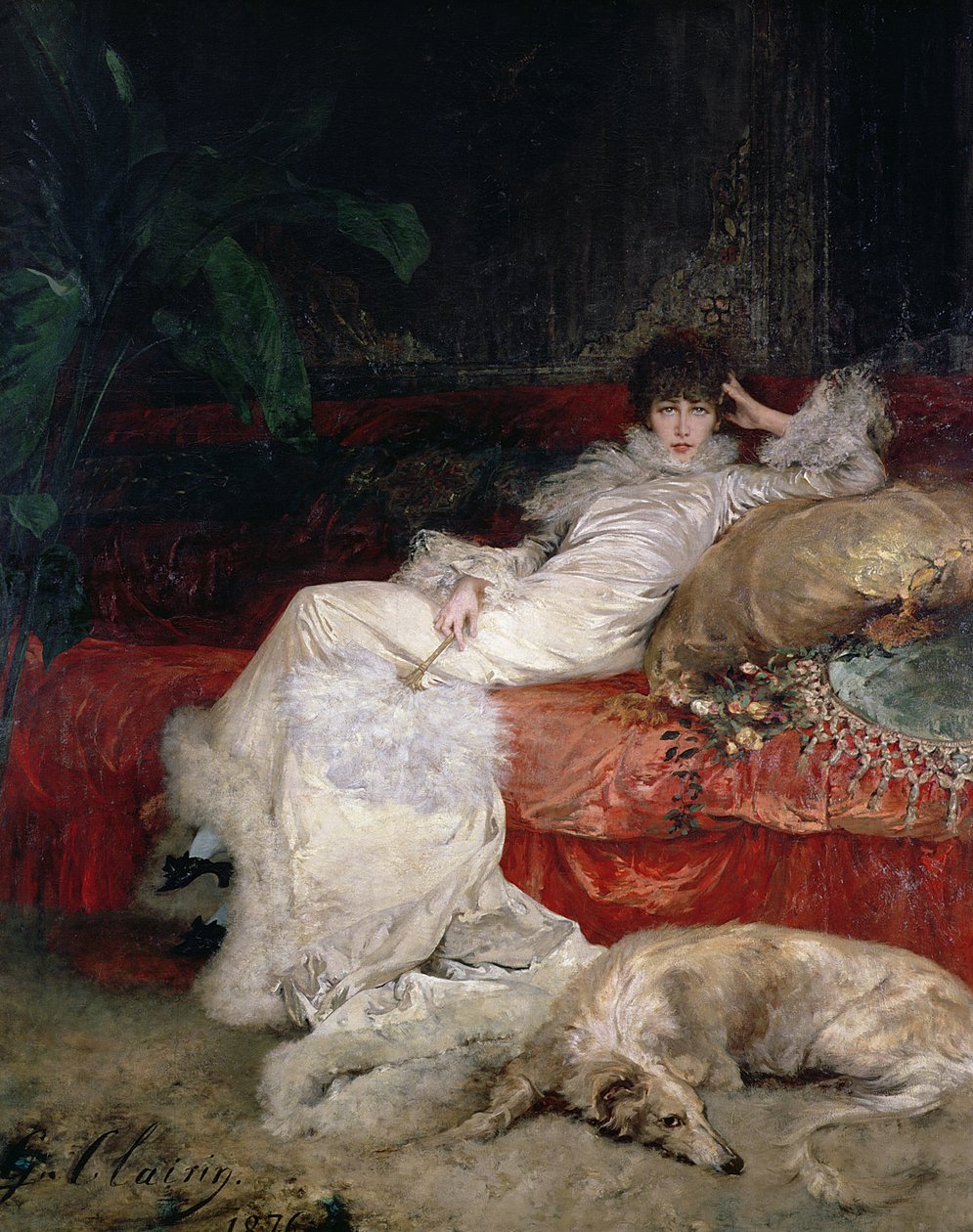 Sarah Bernhardt (1844-1923) 1876 autorstwa Georges Clairin