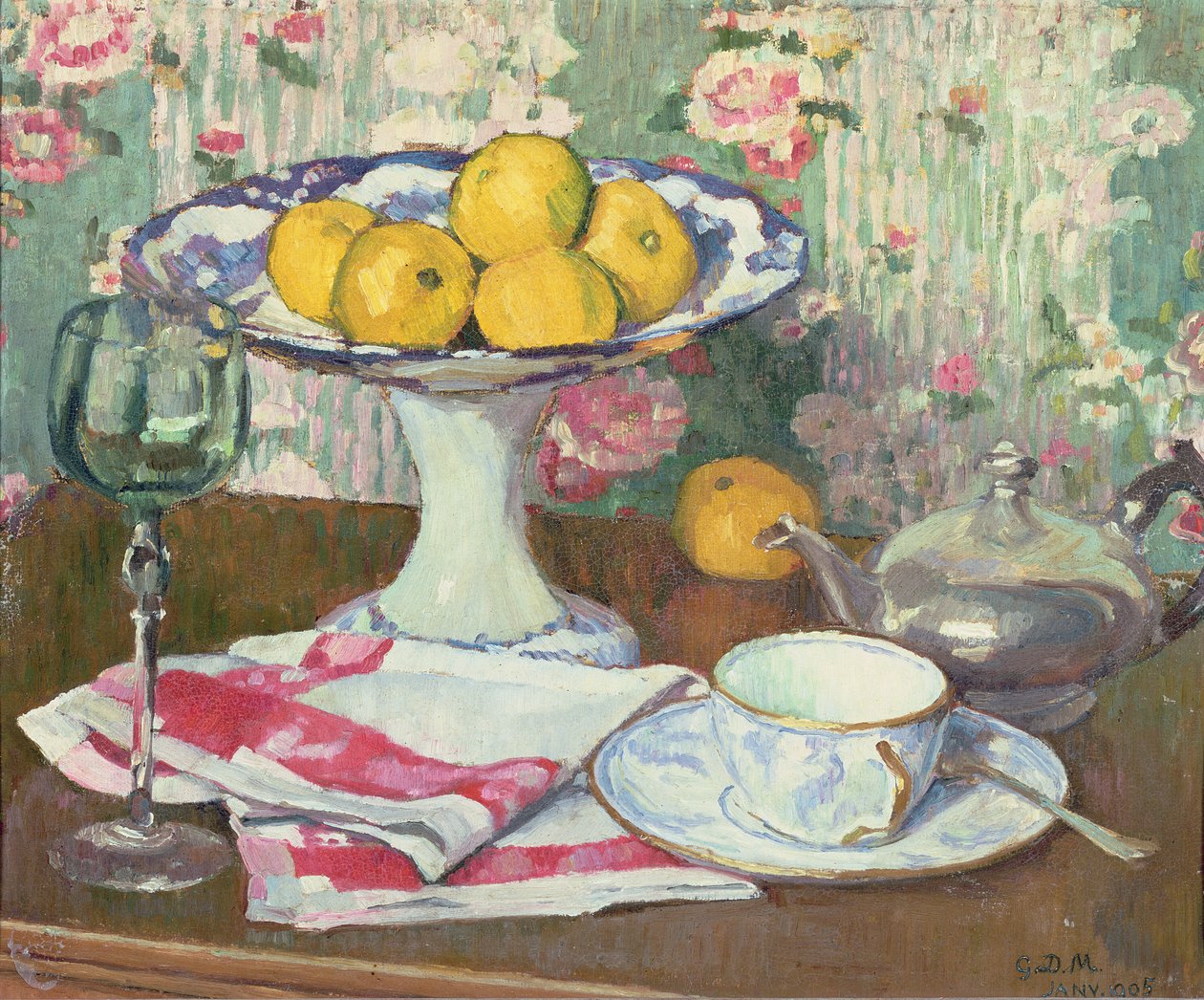 Martwa natura z daniem z owocami, 1905 autorstwa George Daniel de Monfreid