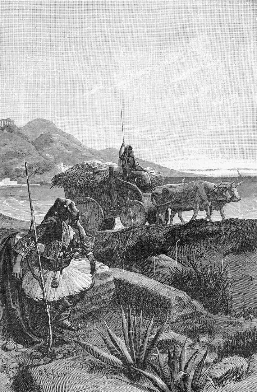 Canaris, 19 wiek (bw rycina) autorstwa Georges Marie Rochegrosse