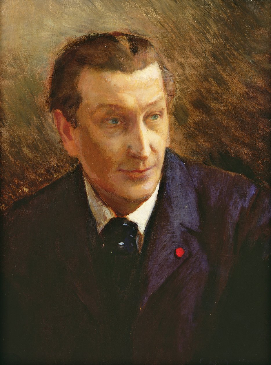 Portret Francois Coppee (1842-1908) autorstwa Georges Marie Rochegrosse