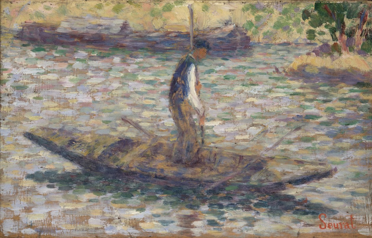 Rybak, ok.1884 autorstwa Georges Seurat