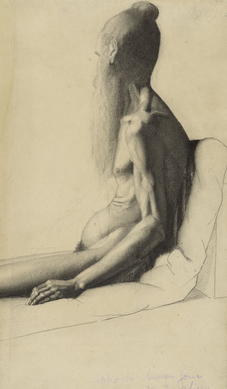 Indianin, ok. 1878-9 (grafit) autorstwa Georges Seurat