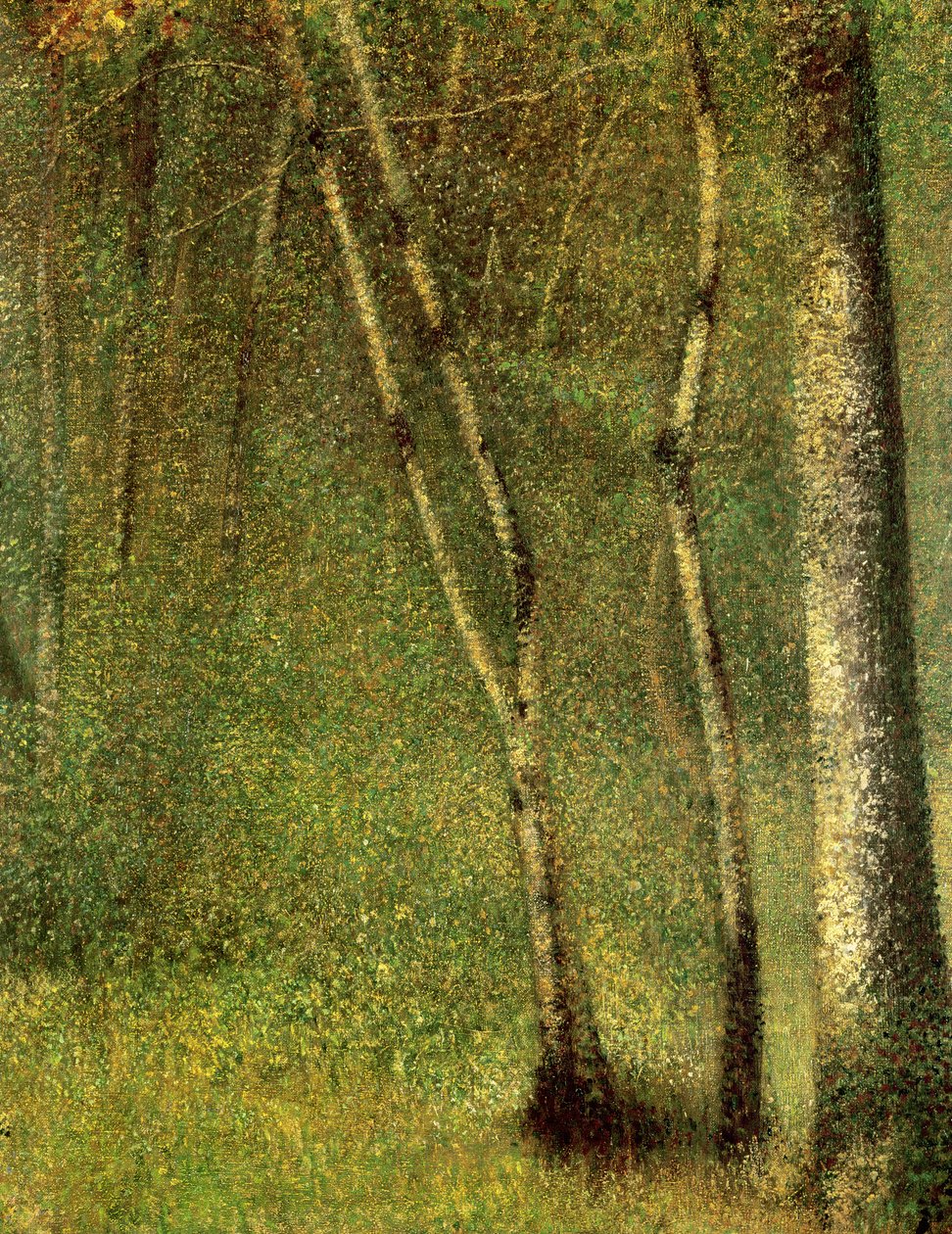 W lesie w Pontaubert autorstwa Georges Seurat
