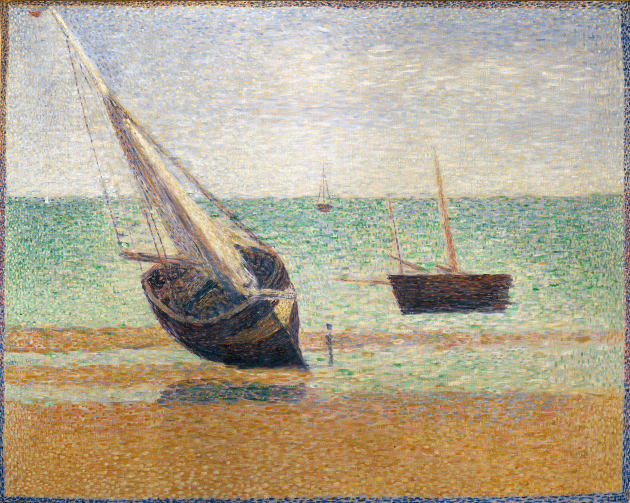 Odpływ w Grandcamp, 1885 autorstwa Georges Seurat