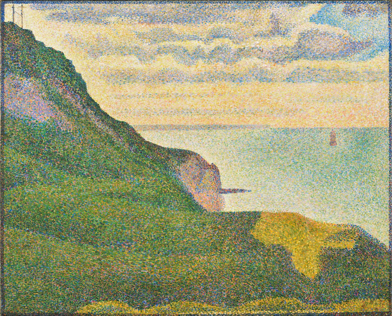 Pejzaż morski w Port-en-Bessin, Normandia, 1888 r. autorstwa Georges Seurat