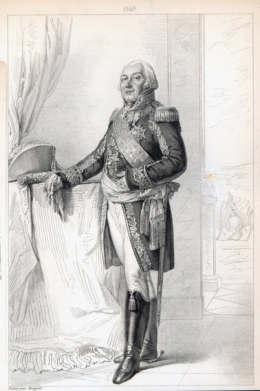 Francois-Henri de Franquetot de Coigny (1737-1821), książę Coigny autorstwa Georges Rouget