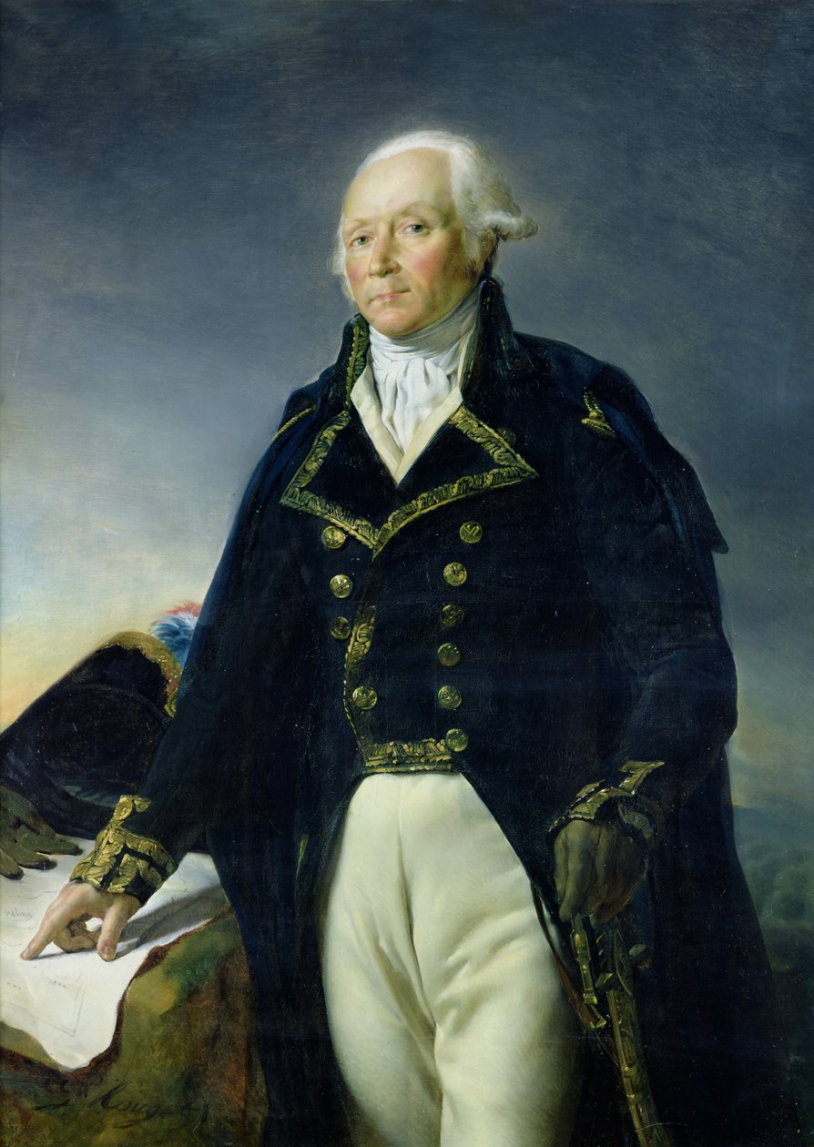 Portret Francois-Christophe Kellermanna (1735-1820) ok. 1835 autorstwa Georges Rouget
