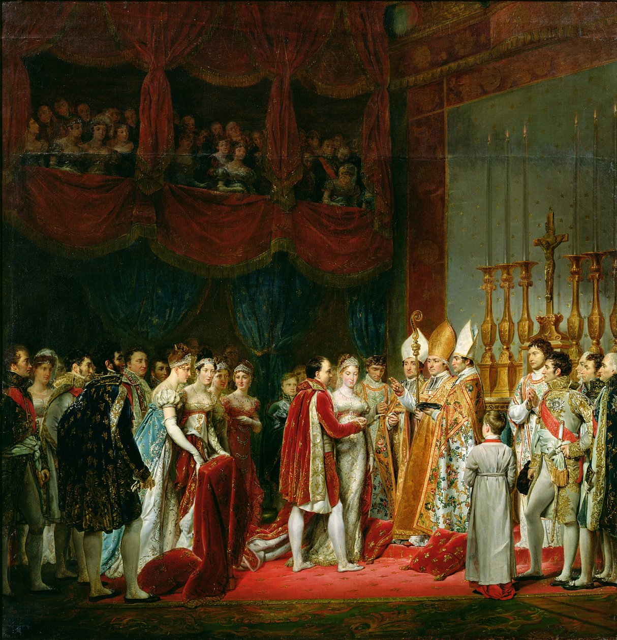 Ślub Napoleona I (1769-1821) i Marii Louise (1791-1847) arcyksiężnej austriackiej, 2 kwietnia 1810, 1810 autorstwa Georges Rouget