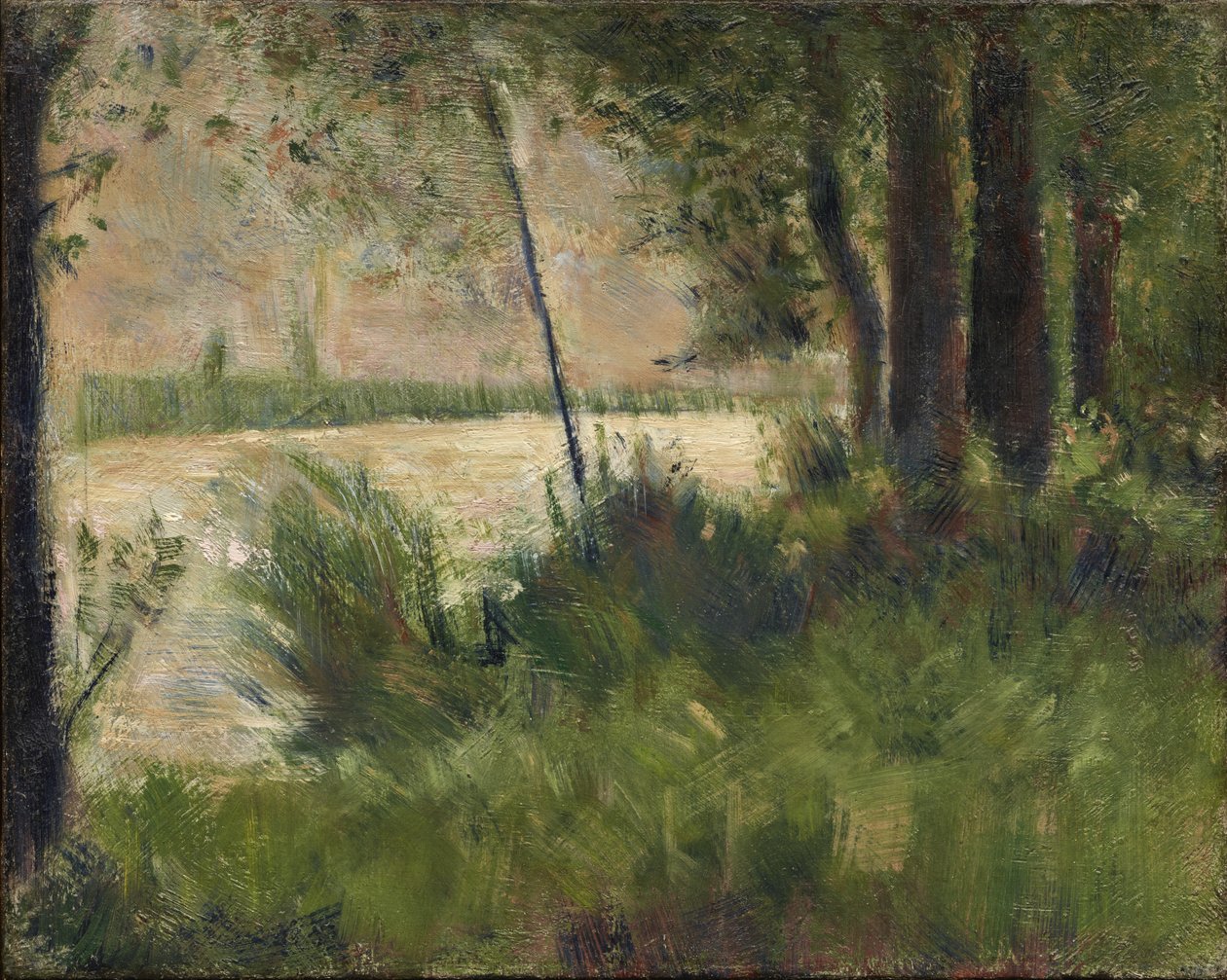 Trawiasty brzeg rzeki autorstwa Georges Seurat