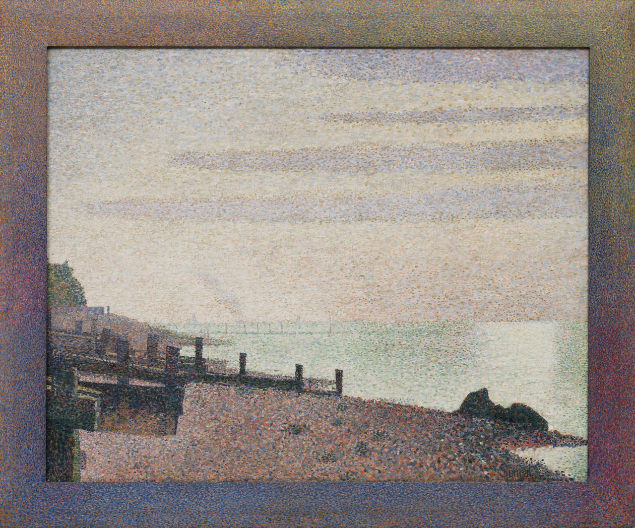 Honfleur, pewnego wieczoru, u ujścia Sekwany autorstwa Georges Seurat