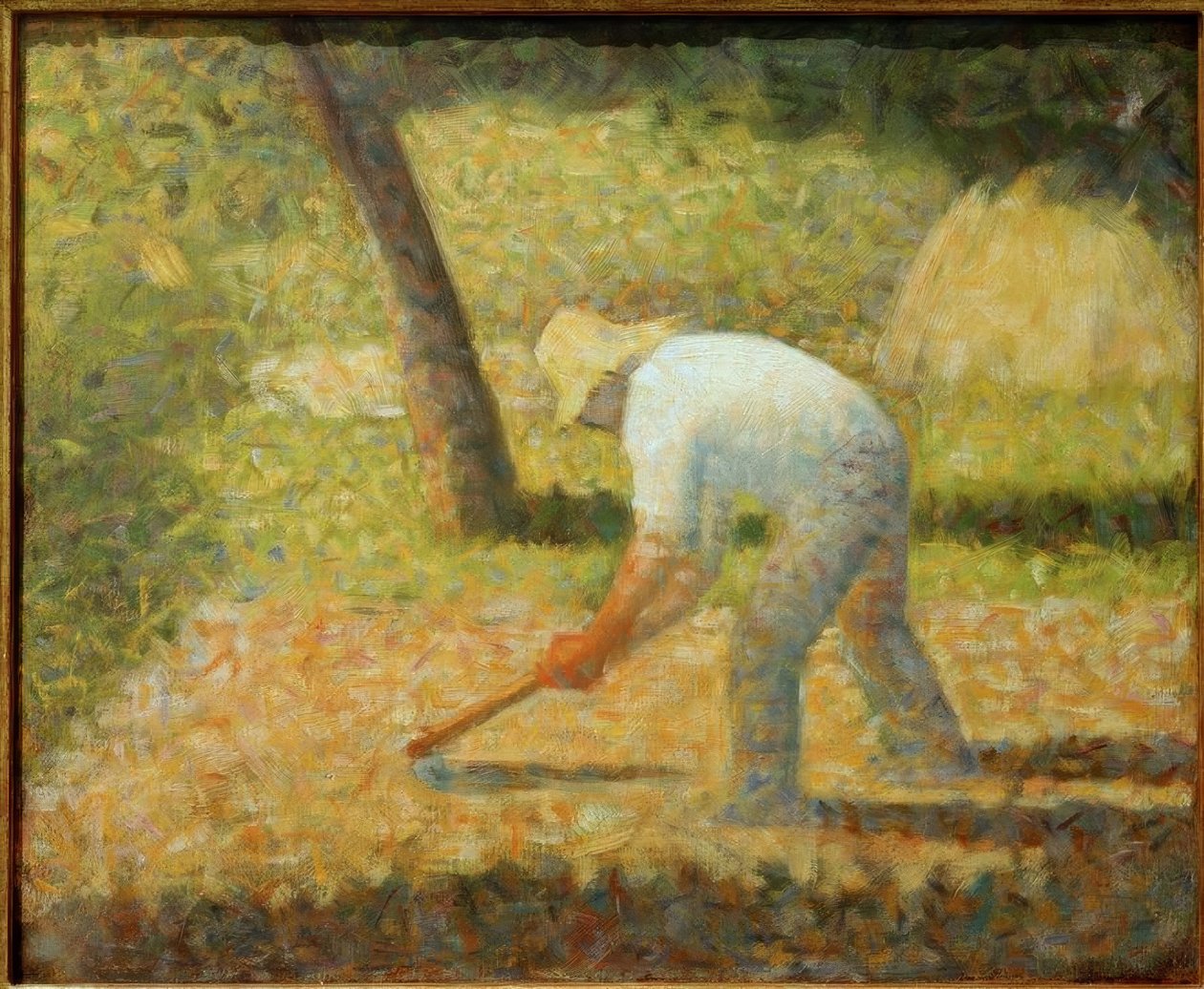 Chłop z motyką autorstwa Georges Seurat