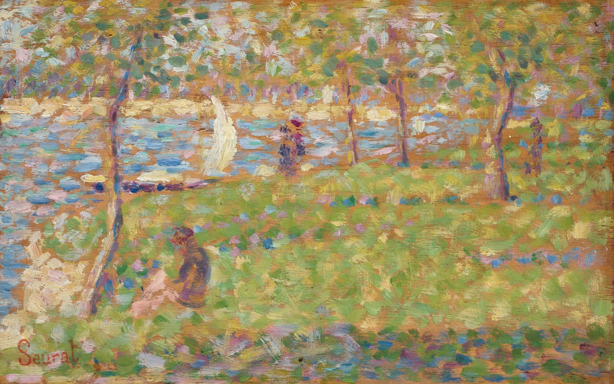 Studiuj dla „La Grande Jatte” autorstwa Georges Seurat