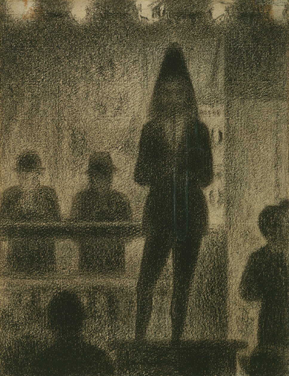 Puzonista (Studium do cyrkowego pokazu bocznego) autorstwa Georges Seurat