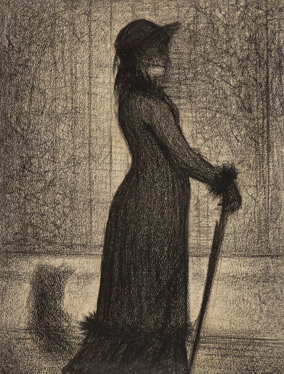 Kobieta spacerująca autorstwa Georges Seurat
