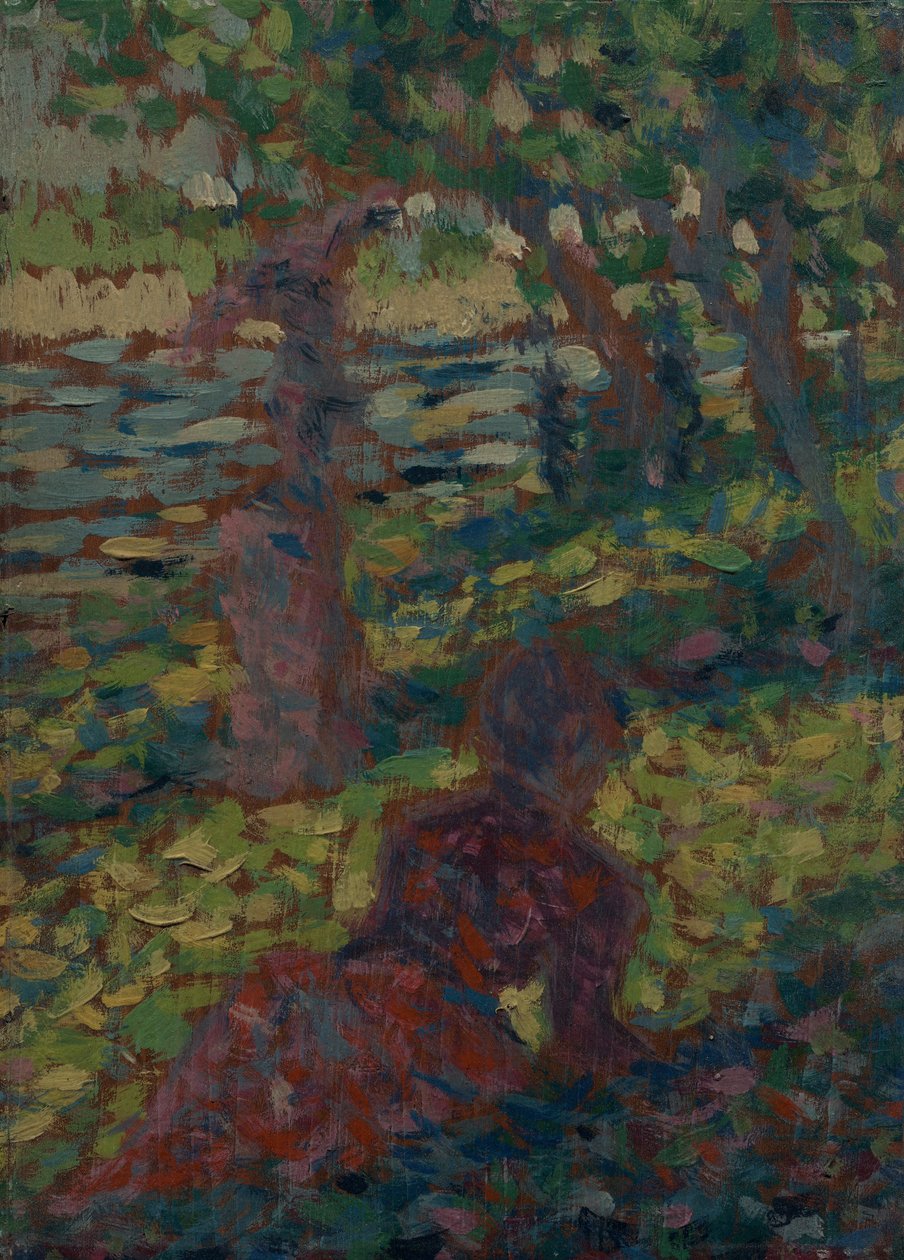 Kobieta w parku autorstwa Georges Seurat