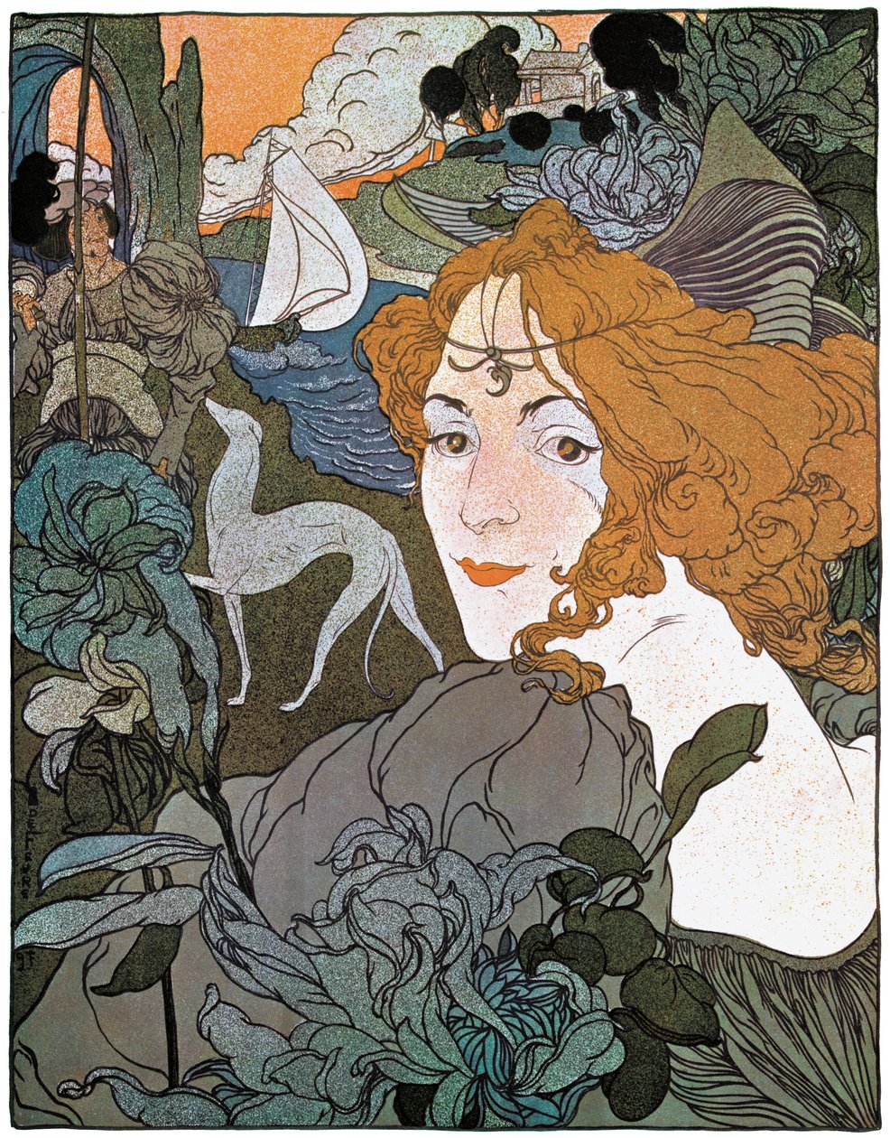 Diana, 1897 autorstwa Georges de Feure