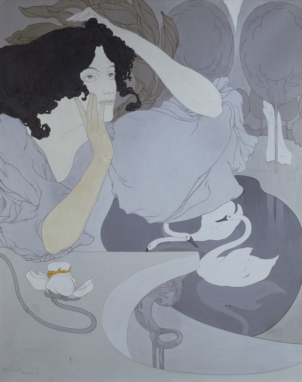 Córka Ledy, 1896 autorstwa Georges de Feure