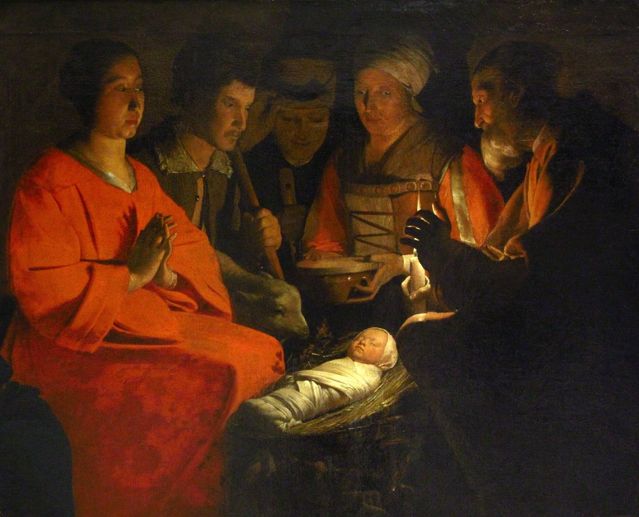 Adoracja pasterzy autorstwa Georges de La Tour