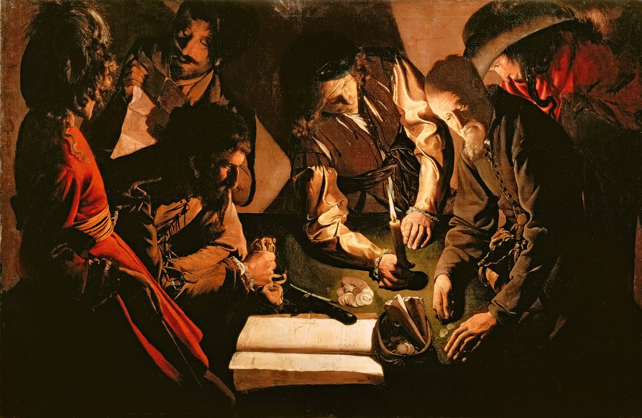 Zapłata podatków, c.1620 autorstwa Georges de La Tour