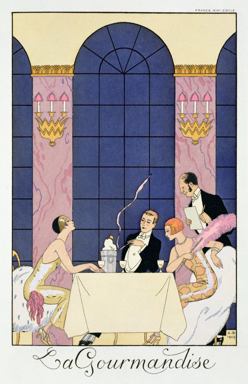 Smakosze autorstwa Georges (after) Barbier