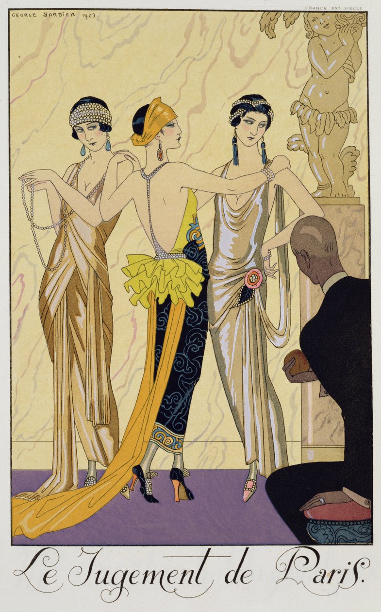 Wyrok Paryża autorstwa Georges (after) Barbier