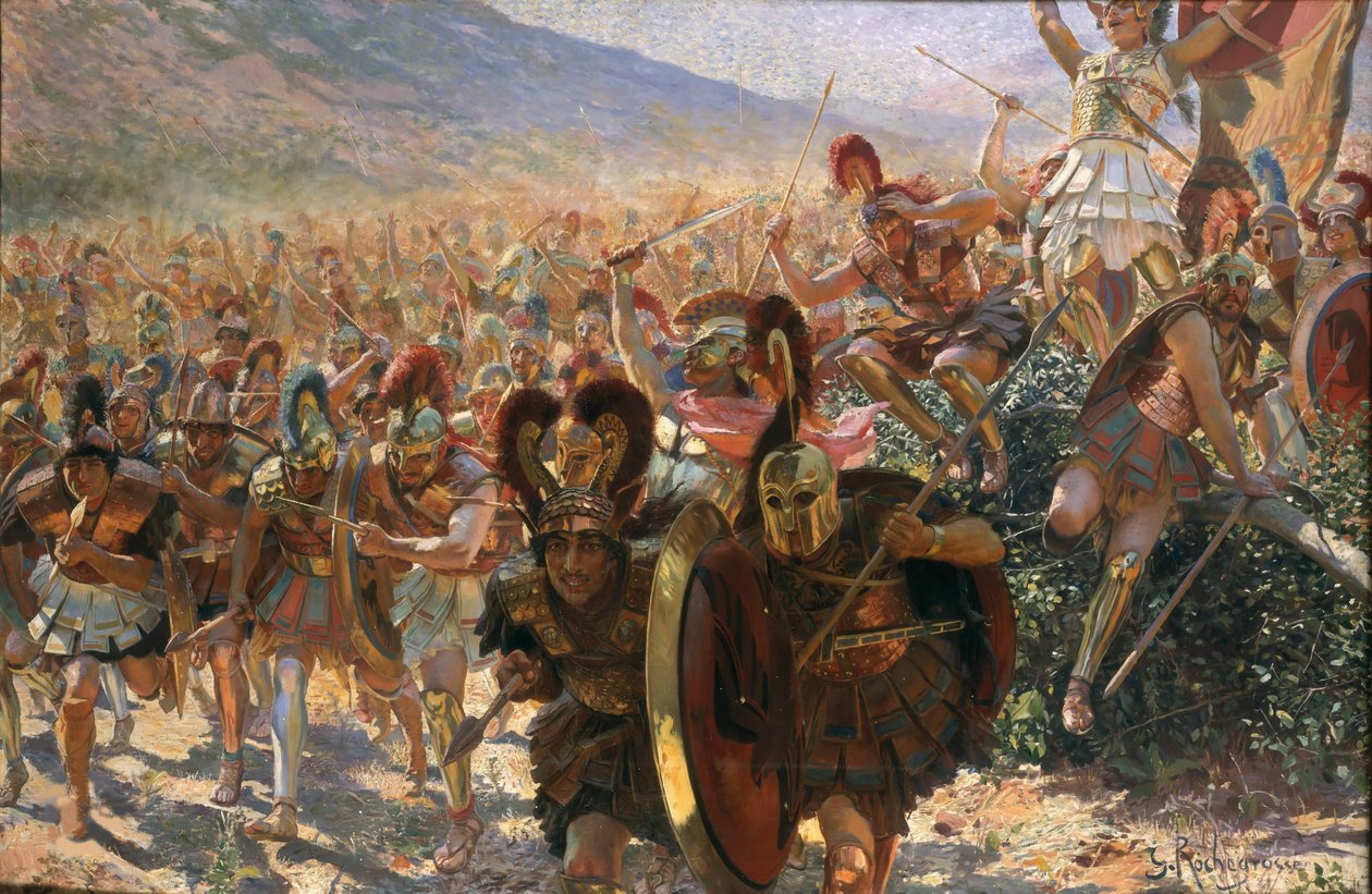 Bohaterowie Maratonu, 1911. autorstwa Georges Antoine Rochegrosse