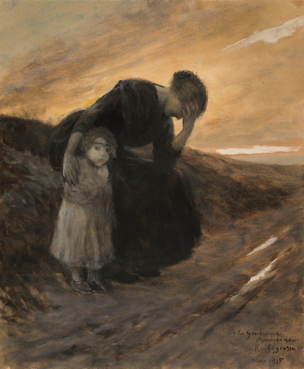 Uchodźcy autorstwa Georges Antoine Rochegrosse